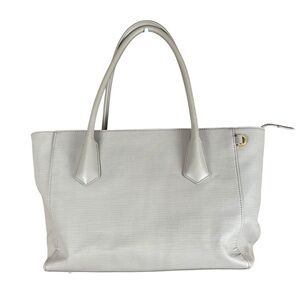 Dagne Dover Light Gray Structured Laptop Tote